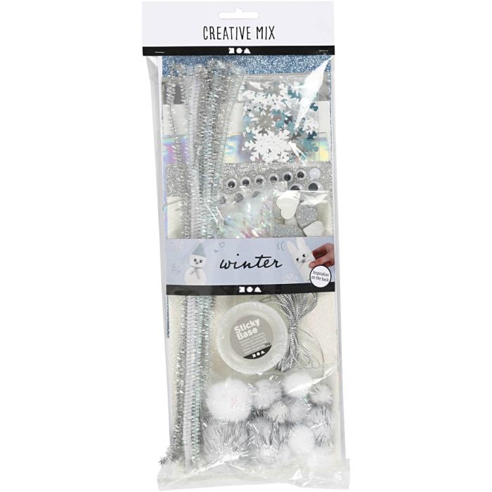 Assortiment de matériel créatif, Hiver, 1 Pq.