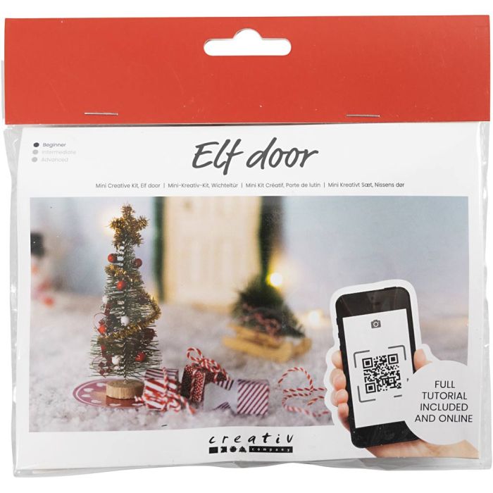 Mini Kit DIY Porte de Lutin, Sapin de Noël, 1 Pq.