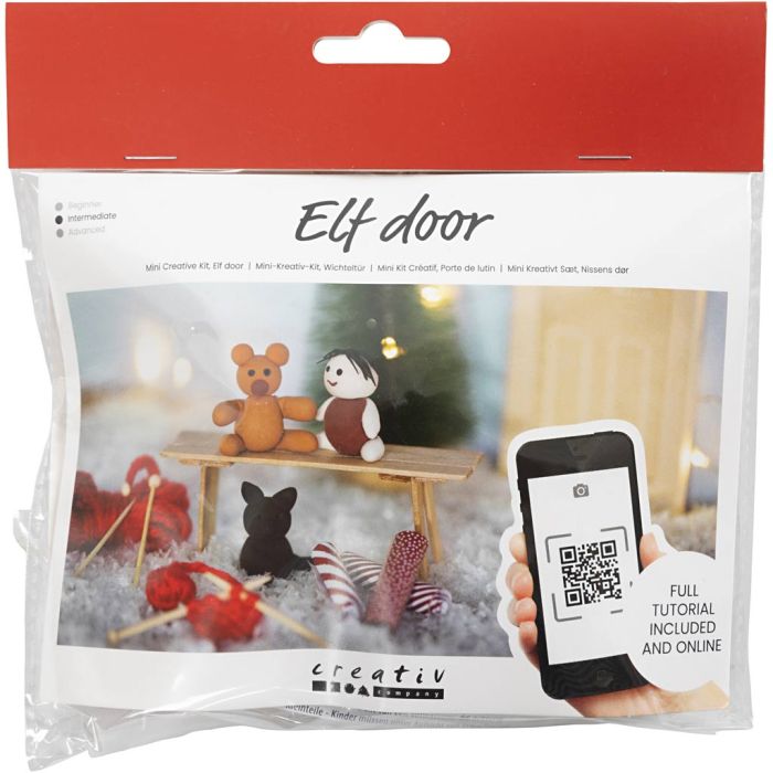 Mini Kit DIY Porte de Lutin, Cadeaux de Noël, 1 Pq.