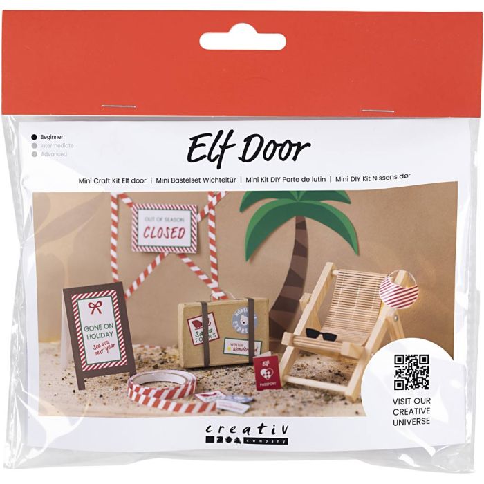Mini Kit DIY Porte de Lutin, En vacances, 1 Pq.