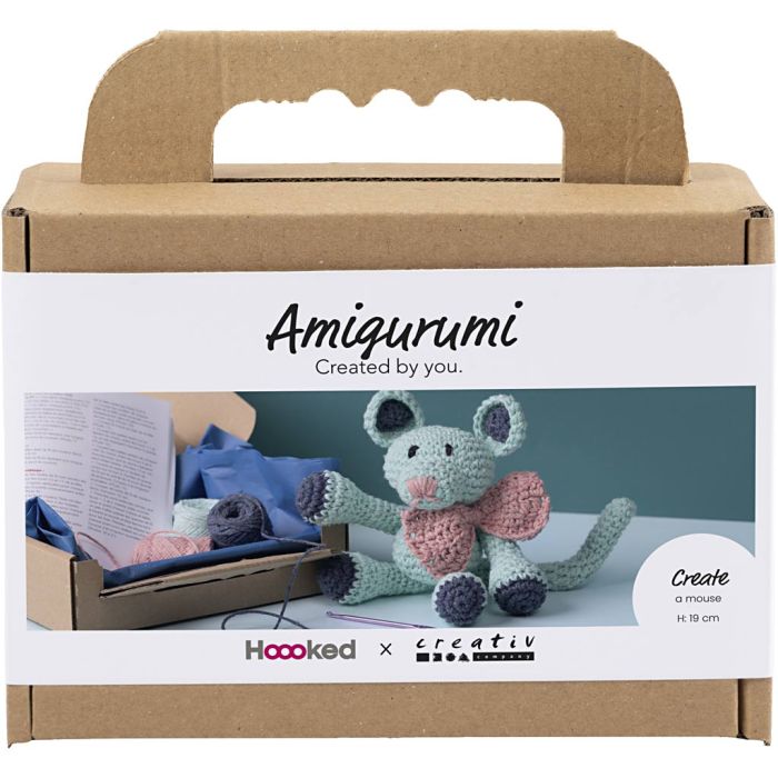 Kit DIY Amigurumi, Souris, mint, 1 Pq.