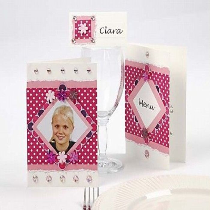 Cartes à barres de couleur rose