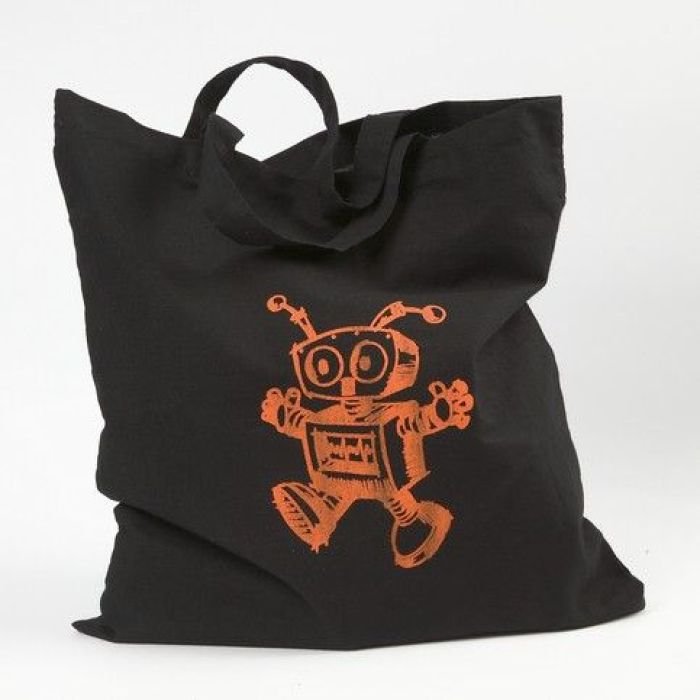Un sac à impression sur soie