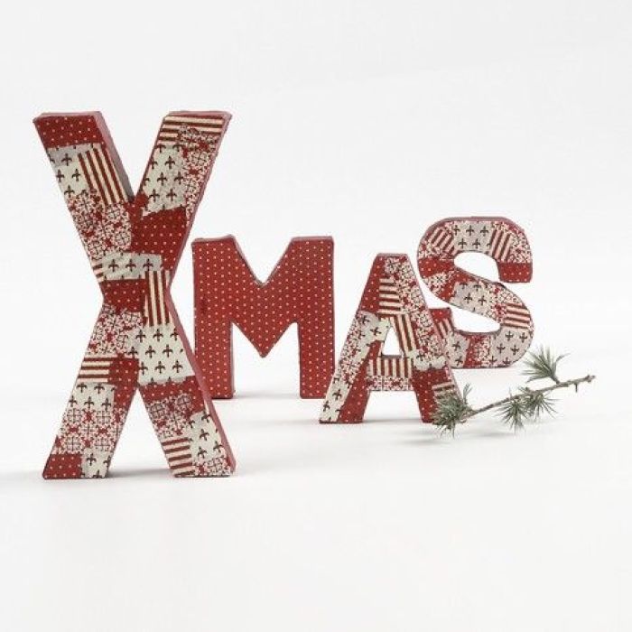 Lettres en Papier-Mâché avec Découpage