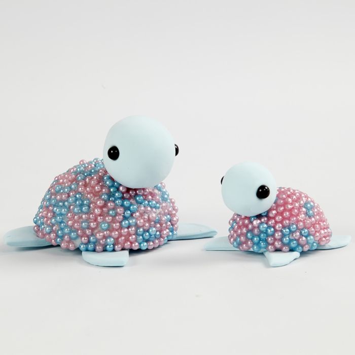 Tortues en Silk Clay et Pearl Clay