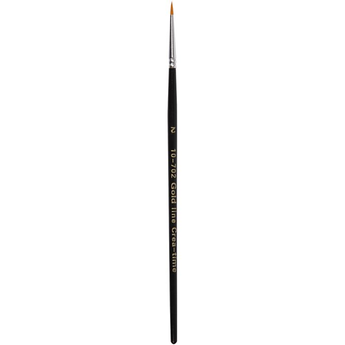 Pinceaux Gold Line, dim. 2, L : 17 cm, L : 2 mm, rond, 12 pièces/ 1 Pq.