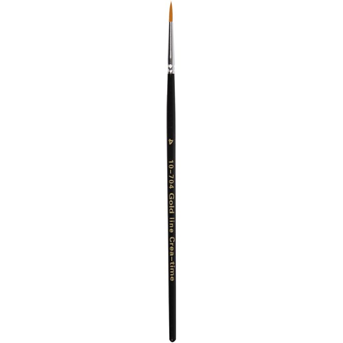 Pinceaux Gold Line, dim. 4, L : 17 cm, L : 2,5 mm, rond, 12 pièces/ 1 Pq.