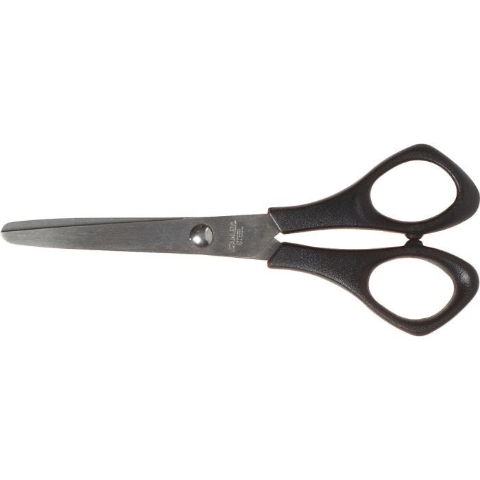 Ciseaux Scolaires, L : 14 cm, rund, droitier, 1 pièce