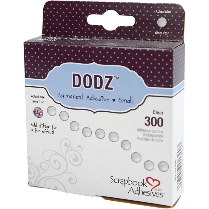 DODZ points autocollants, d 6 mm, ép. 0,5 mm, 300 pièce/ 1 Pq.