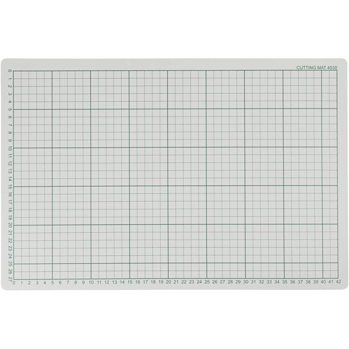 Tapis de coupe quadrillé, dim. 30x45 cm, ép. 3 mm, 1 pièce
