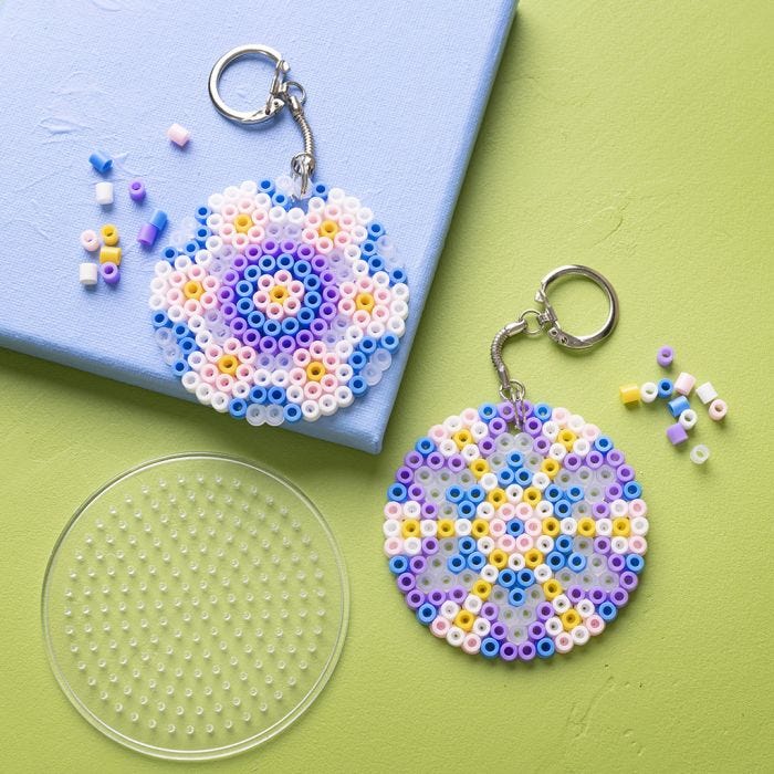 Porte-clés zen faits avec des perles à repasser