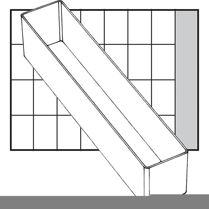 Boîte de rangement, H: 47 mm, dim. 163x39 mm, 1 pièce