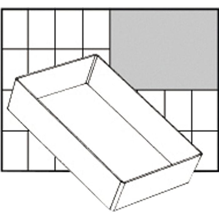 Boîte de rangement, H: 47 mm, dim. 157x109 mm, 1 pièce