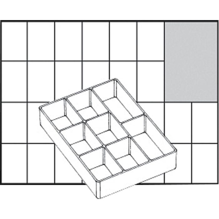 Boîte de rangement, H: 24 mm, dim. 109x79 mm, 1 pièce