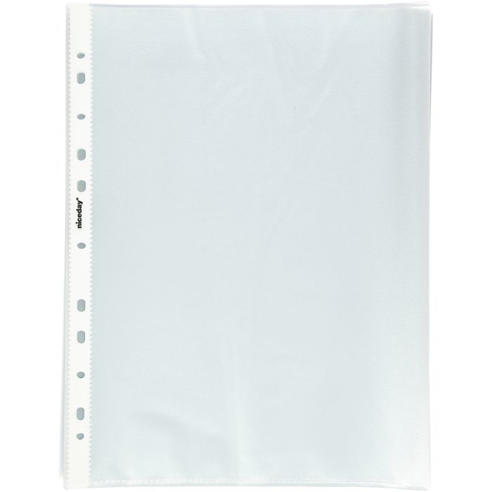Pochettes perforées, A4, feuille 210x297 mm, 100 pièces/ 1 Pq.