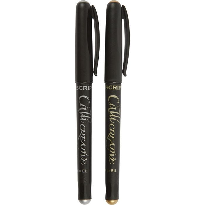 Feutre pour Calligraphie, ép. 2.4 mm, 2 pièces/ 1 Pq.