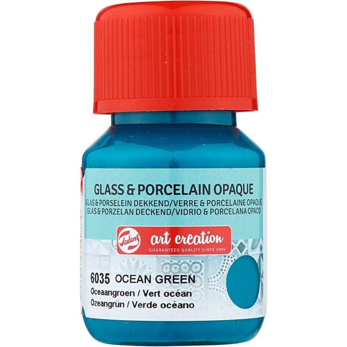 peinture pour céramique et pour porcelaine, turquoise, 30 ml/ 1 flacon