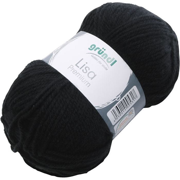 noir, 50 gr/ 1 boule