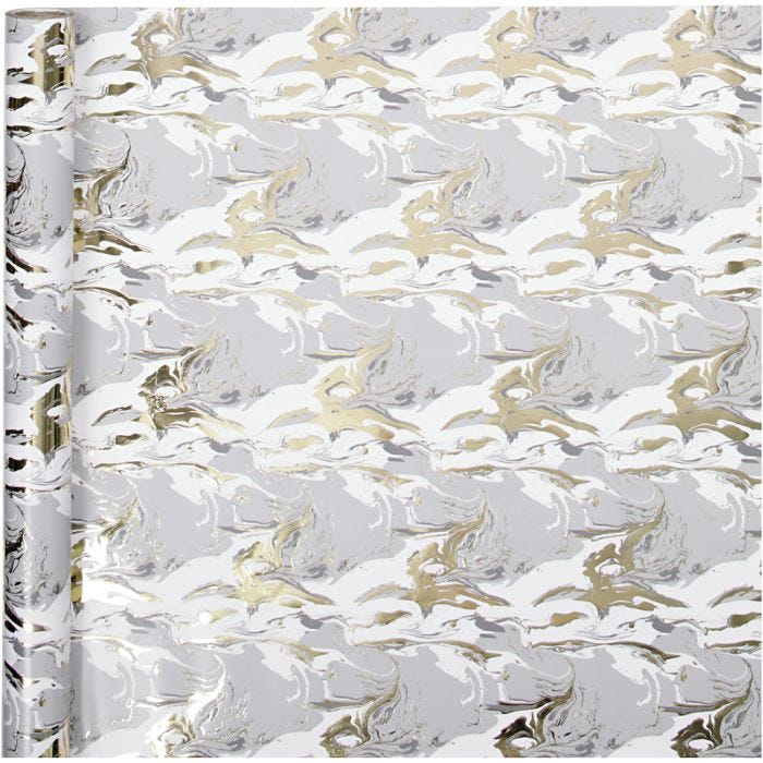 Papier cadeau, Remous, L : 50 cm, 80 gr, 3 m/ 1 rouleau