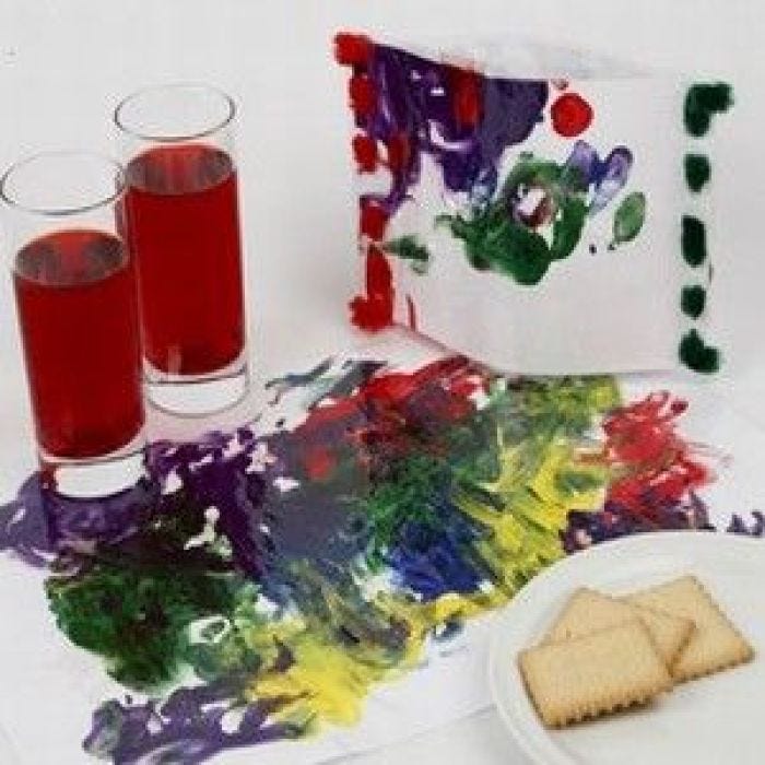 Relaese the imagination with finger paint