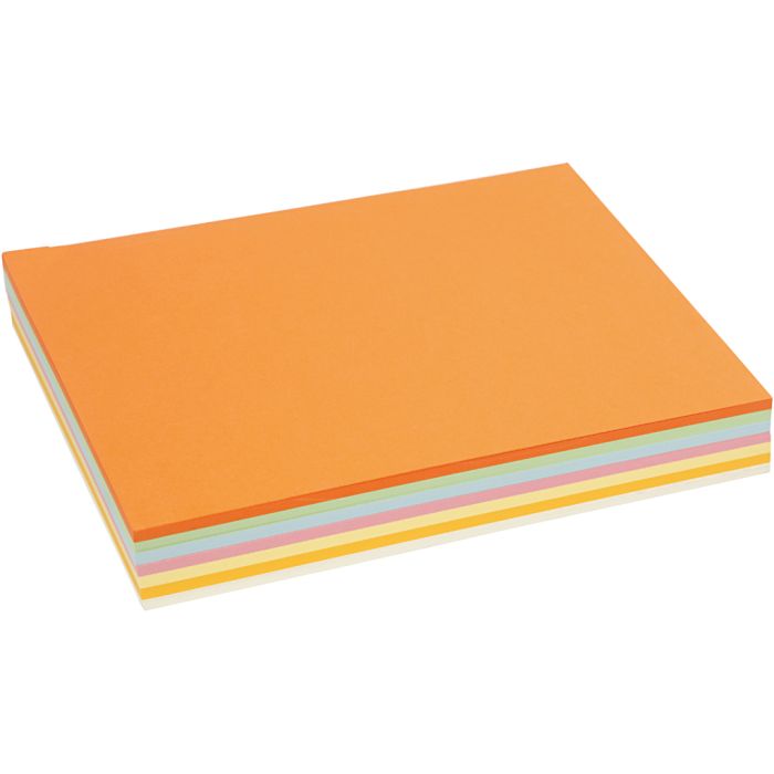 Papier Cartonné Pastel, A4, feuille 210x297 mm, 160 gr, couleurs pastel, 210 flles ass./ 1 Pq.