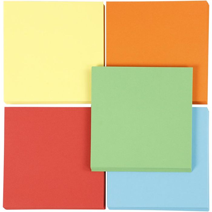 Papier Origami, dim. 15x15 cm, 80 gr, 5x80 flles/ 1 Pq.