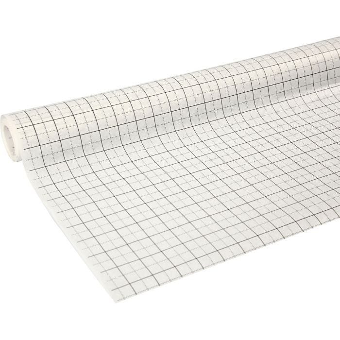 Papier patron quadrillé, L : 80 cm, 28 gr, 15 m/ 1 rouleau