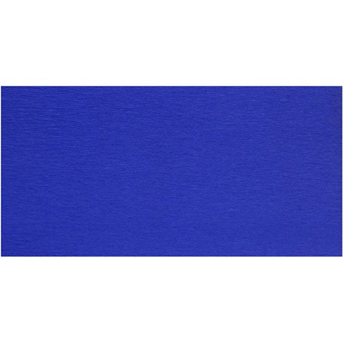 Papier Crépon, feuille 50x250 cm, bleu, 10 pli/ 1 Pq.