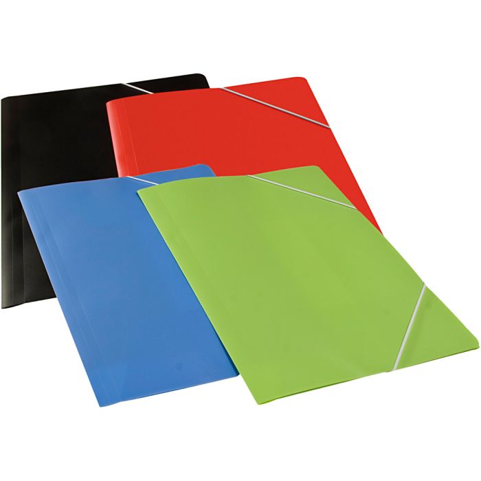 A4, noir, bleu, vert, rouge, 4x10 pièce, 40 pièces/ 1 Pq.