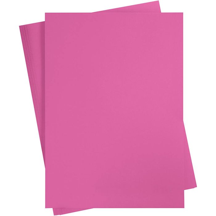 Papier Cartonné, A2, feuille 420x594 mm, 180 gr, rose, 100 flles/ 1 Pq.