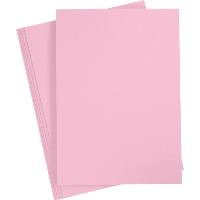 Papier cartonné, A3, 180 gr, rose clair, 25 flles/ 1 Pq.