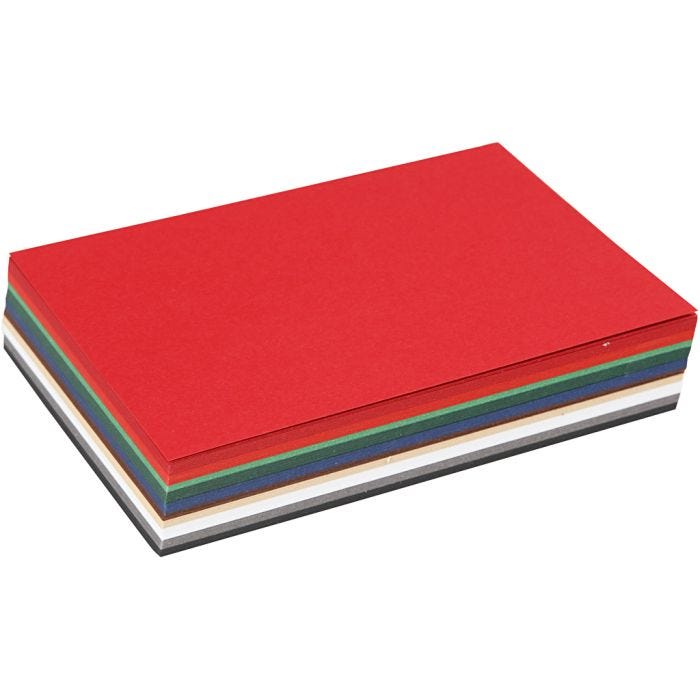 Papier Cartonné Noël, A6, feuille 105x148 mm, 180 gr, ass. de couleurs, 120 flles ass./ 1 Pq.