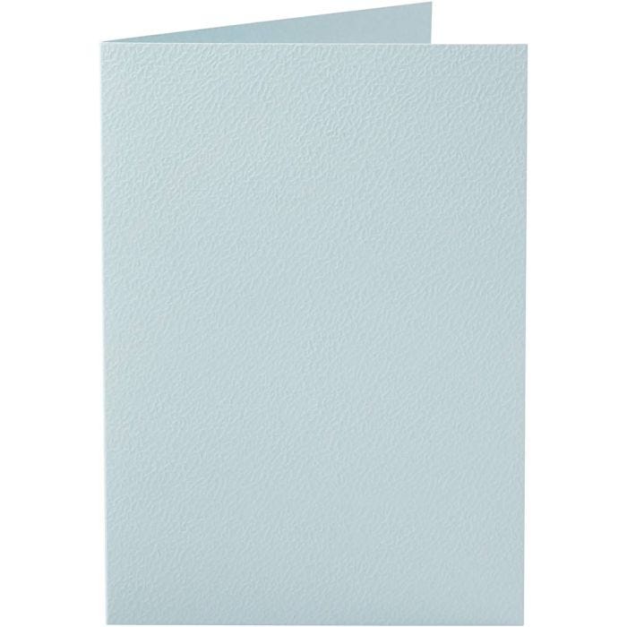 Cartes, dimension carte 10,5x15 cm, 220 gr, bleu clair, 10pièces/ 1 Pq.