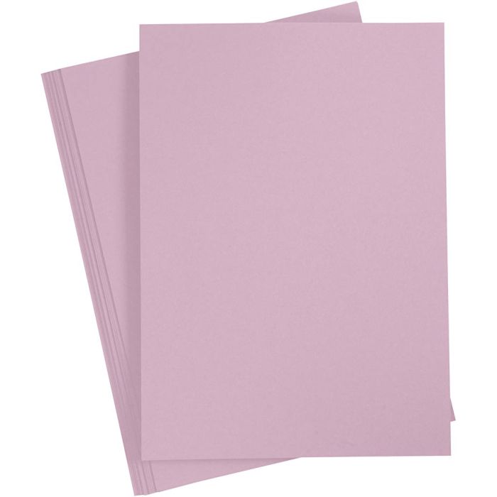 Papier, A4, feuille 210x297 mm, 80 gr, mauve clair, 20 pièces/ 1 Pq.