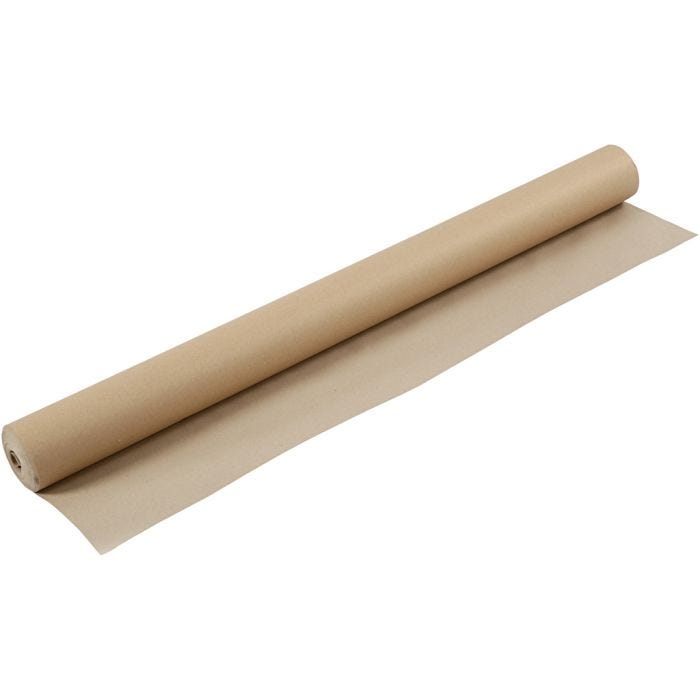 Papier kraft en rouleau, L : 96 cm, 130 gr, brun, 30 m/ 1 rouleau