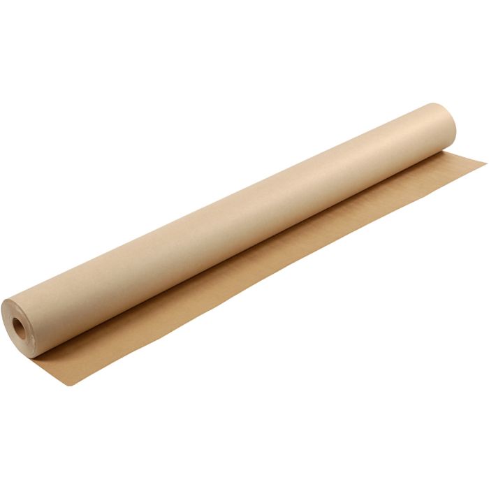 Papier kraft en rouleau, L : 150 cm, 200 gr, brun, 50 m/ 1 rouleau