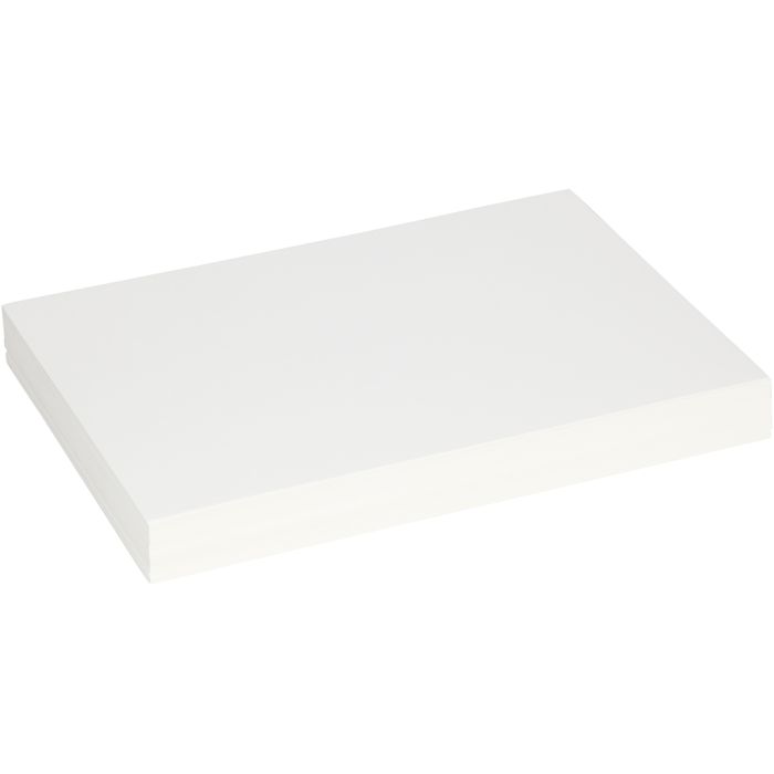 Carton pliable, feuille 25,5x36 cm, ép. 0,4 mm, 250 gr, blanc, 100 flles/ 1 Pq.