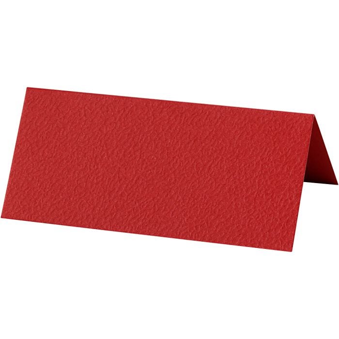 Marque-places, dim. 9x4 cm, 220 gr, rouge, 10pièces/ 1 Pq.