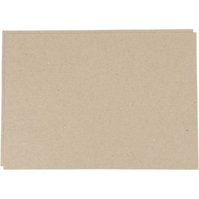 Papier kraft, A3, feuille 297x420 mm, 135 gr, brun gris, 500flles/ 1 Pq.