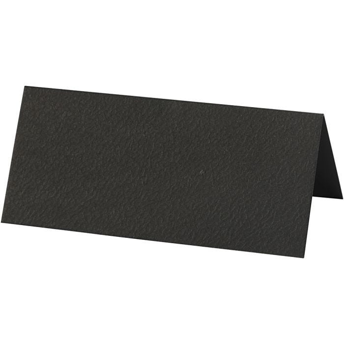 Marque-places, dim. 9x4 cm, 220 gr, noir, 20 pièces/ 1 Pq.