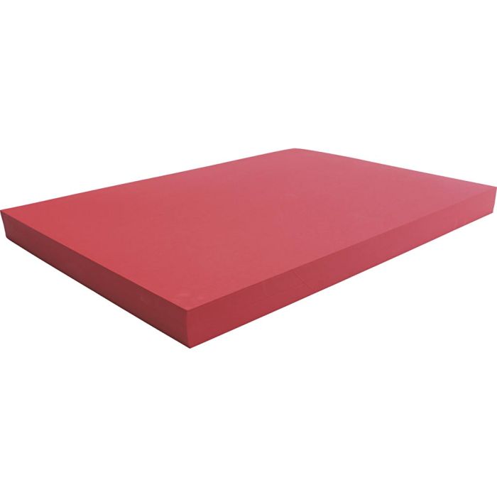 Papier cartonné coloré, feuille 50x70 cm, 270 gr, rouge, 10 flles/ 1 Pq.