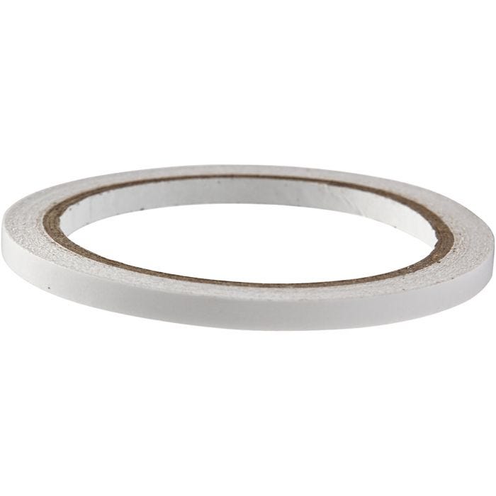 Ruban Adhésif Double Face, L : 6 mm, 10 m/ 1 rouleau