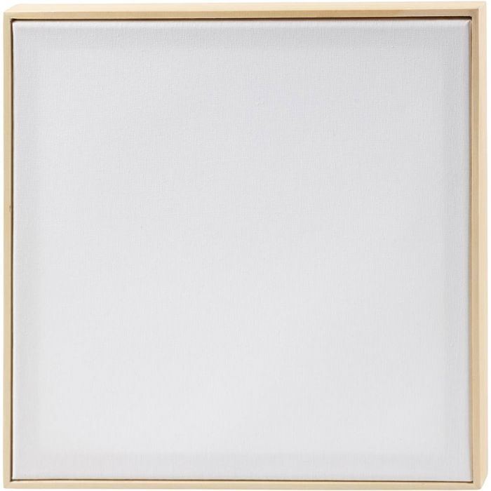 Châssis entoilés avec cadre, dim. 30x30 cm, 280 gr, blanc, 1 pièce