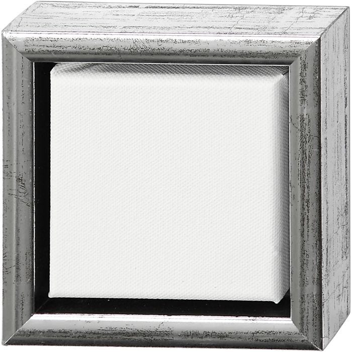 Entoile avec Cadre en Bois, dim. 10x10 cm, 360 gr, ass. de couleurs, 1 pièce