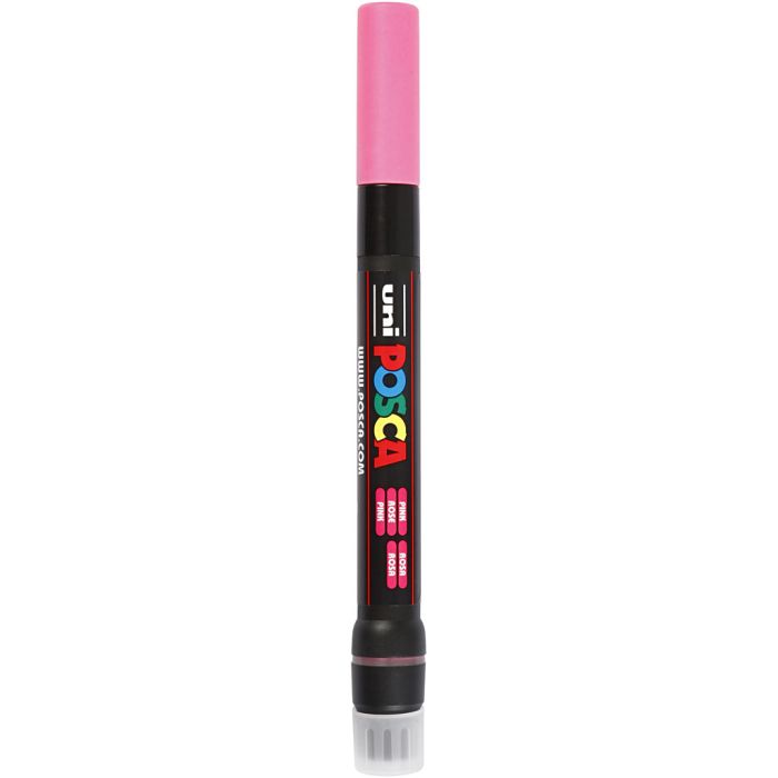 Marqueur Posca, dim. PCF350, trait 1-10 mm, pinceau, rose, 1 pièce