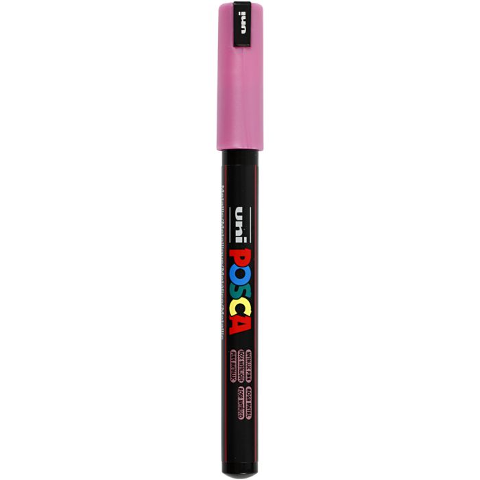 Feutre Posca, dim. PC-1MR, trait 0,7 mm, extra fin, pink métallique, 1 pièce