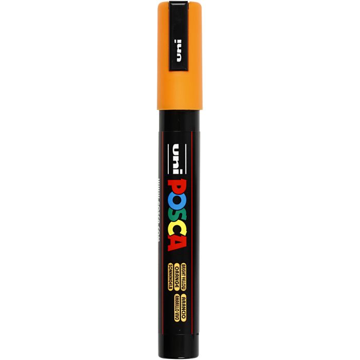 Feutre Posca, dim. PC-5M, trait 2,5 mm, moyen, orange, 1 pièce