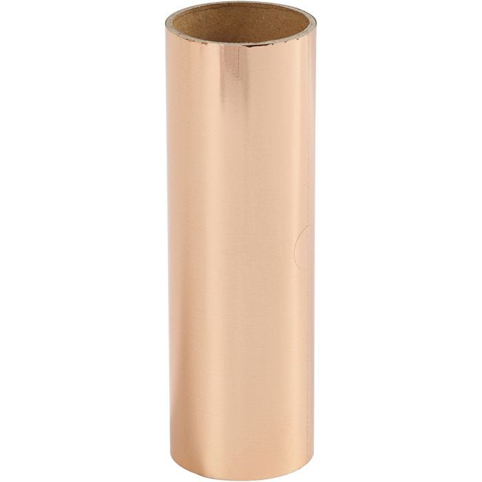 Film décoratif, L : 15,5 cm, ép. 0,02 mm, rose or, 50 cm/ 1 rouleau