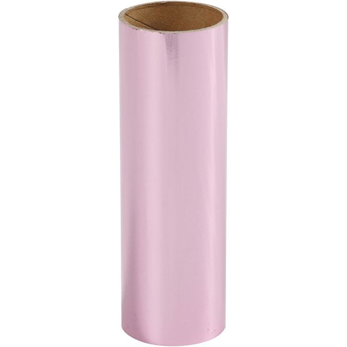 Film décoratif, L : 15,5 cm, ép. 0,02 mm, rose, 50 cm/ 1 rouleau