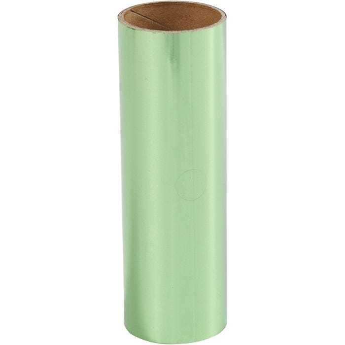 Film décoratif, L : 15,5 cm, ép. 0,02 mm, vert, 50 cm/ 1 rouleau